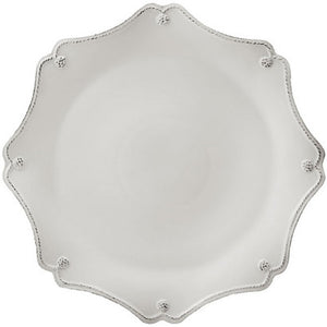 Berry & Thread  Scallop Charger Plate-  White