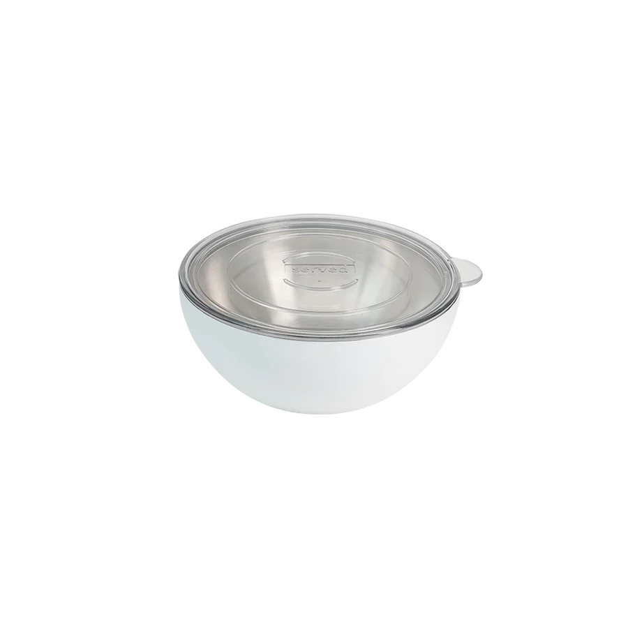 Vacuum Insulated Serving Bowl Small - White