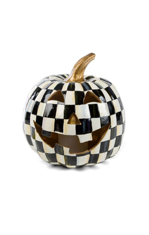 Courtly Check Illuminated Jack O Lantern