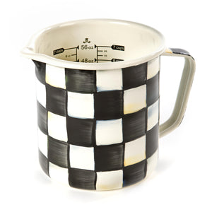 Courtly Check Enamel Measuring Cup