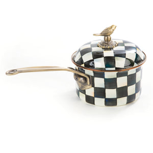Courtly Check Enamel 2.5 Qt. Saucepan