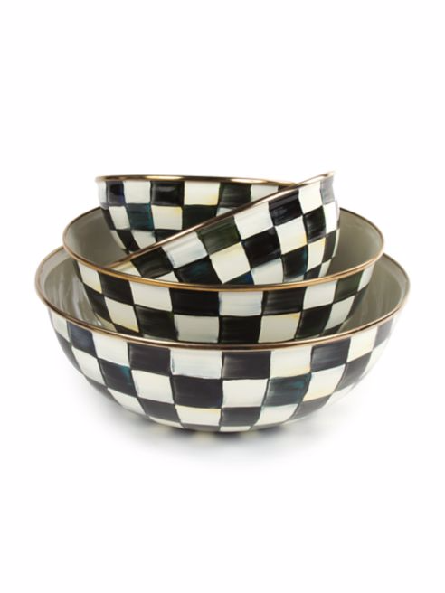 Courtly Check Enamel Everyday Bowl  XLarge