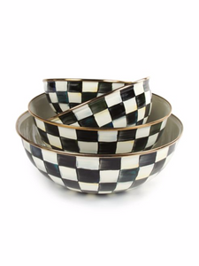 Courtly Check Enamel Everyday Bowl  XLarge