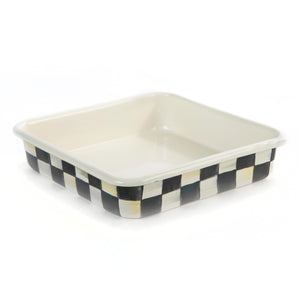 Courtly Check Enamel Baking Pan 8' Square