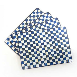 Royal Check Cork Backed Placemat Set