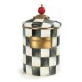 Courtly Check Enamel Canister  Medium