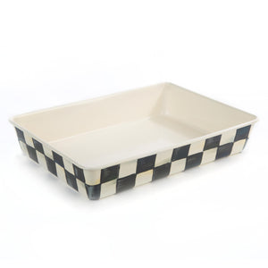 Courtly Check Enamel Baking Pan  9 x 13