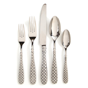 Check Flatware  5 Piece Placesetting