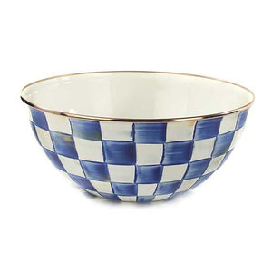 Royal Check Enamel Everyday Bowl Large
