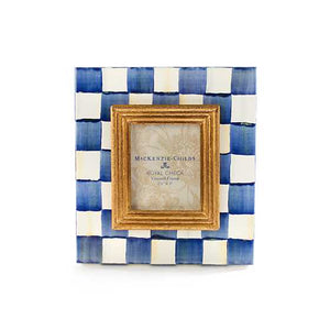 Royal Check Enamel Frame 2.5" x 3"