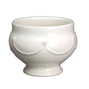 Berry & Thread Footed Soup Bowl - White
