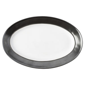Emerson White/Pewter Oval Platter