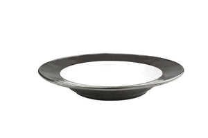 Emerson White/Pewter Pasta/Soup Bowl