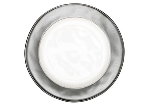 Emerson White/Pewter Salad/Desert Plate