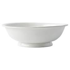 Puro Footed Fruit Bowl Whitewash