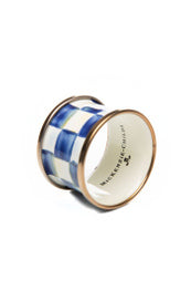 Royal Check Napkin Ring Set