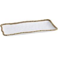 Salerno Medium Rectangle Tray Gold