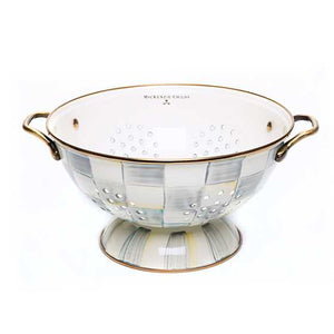 Sterling Check Enamel Large Colander