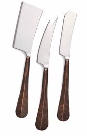 Woodbury Copper Cheese Knife Set