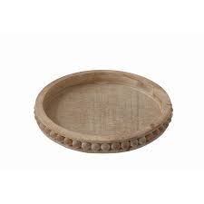 Round Beaded Decorative Tray