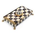 Courtly Check Guest Towel Holder Set  Gold
