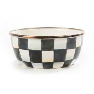 Courtly Check Enamel Pinch Bowl