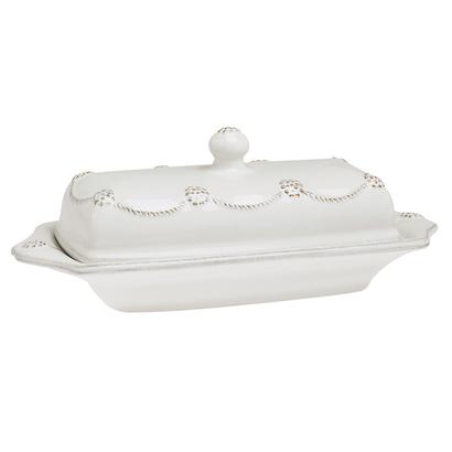 Berry & Thread  Butter Dish - White