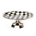 Courtly Check Enamel Pedestal Platter Small