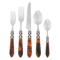 Aladdin Antique 5 Pc. Place Setting  Tortoiseshell