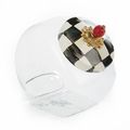 Cookie Jar with Courtly Check Enamel Lid