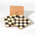 Courtly Check Cork Backed Coaster Set of 4