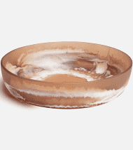 Hugo Swirled Resin Bowl Small Amber