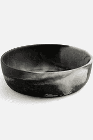 Hugo Swirled Resin Bowl Small Black